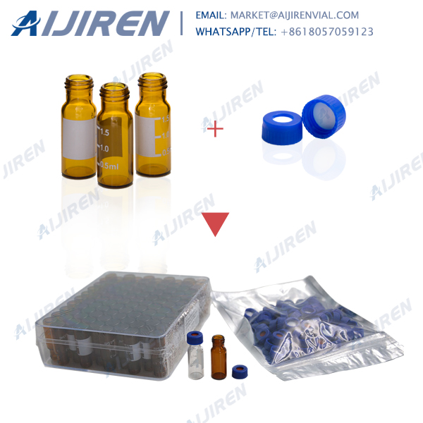 Cheap amber vials and caps for hplc sampling